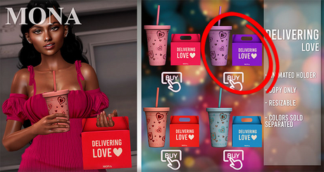 Second Life Marketplace - MONA - Delivering Love - Purple (Unpack)